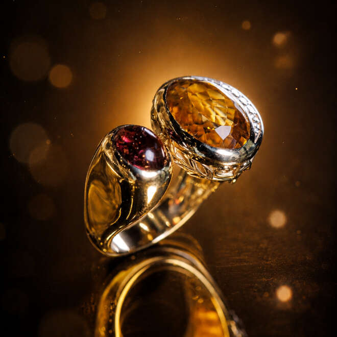 White Gold Ring in White Diamond